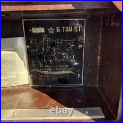 Vintage 1953 Soviet Union TAI-43-P Military Field PHONE in Bakelite box USSR