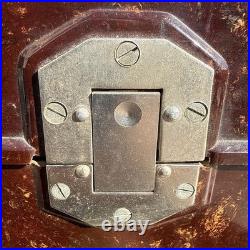 Vintage 1953 Soviet Union TAI-43-P Military Field PHONE in Bakelite box USSR