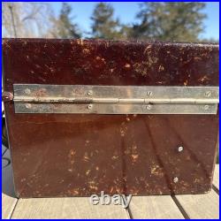 Vintage 1953 Soviet Union TAI-43-P Military Field PHONE in Bakelite box USSR