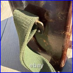 Vintage 1953 Soviet Union TAI-43-P Military Field PHONE in Bakelite box USSR