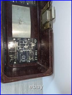 Vintage 1955 Soviet Union TAI-43 Military Field PHONE in Bakelite box USSR