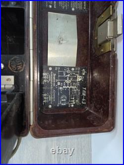 Vintage 1955 Soviet Union TAI-43 Military Field PHONE in Bakelite box USSR