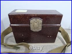 Vintage 1955 Soviet Union TAI-43 Military Field PHONE in Bakelite box USSR