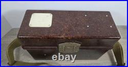 Vintage 1955 Soviet Union TAI-43 Military Field PHONE in Bakelite box USSR