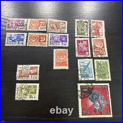 Vintage 1966, 1976 Soviet CCCP Rare Postage Stamps Lot