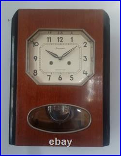 Vintage 1970's USSR Soviet Union Russian Jantar Wall Clock Just Prof. Svc'd