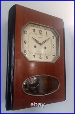 Vintage 1970's USSR Soviet Union Russian Jantar Wall Clock Just Prof. Svc'd