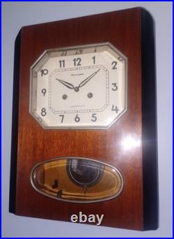Vintage 1970's USSR Soviet Union Russian Jantar Wall Clock Just Prof. Svc'd