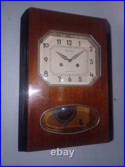 Vintage 1970's USSR Soviet Union Russian Jantar Wall Clock Just Prof. Svc'd