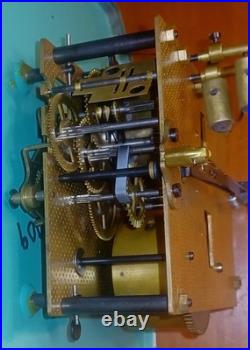 Vintage 1970's USSR Soviet Union Russian Jantar Wall Clock Just Prof. Svc'd