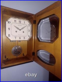 Vintage 1970's USSR Soviet Union Russian Jantar Wall Clock Just Prof. Svc'd
