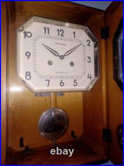 Vintage 1970's USSR Soviet Union Russian Jantar Wall Clock Just Prof. Svc'd