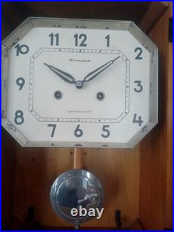 Vintage 1970's USSR Soviet Union Russian Jantar Wall Clock Just Prof. Svc'd