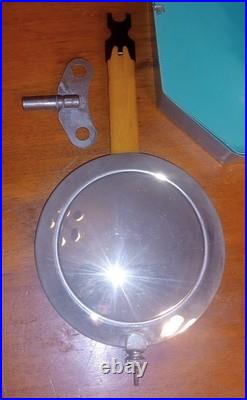 Vintage 1970's USSR Soviet Union Russian Jantar Wall Clock Just Prof. Svc'd