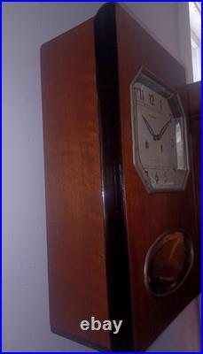 Vintage 1970's USSR Soviet Union Russian Jantar Wall Clock Just Prof. Svc'd