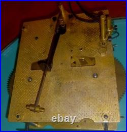 Vintage 1970's USSR Soviet Union Russian Jantar Wall Clock Just Prof. Svc'd