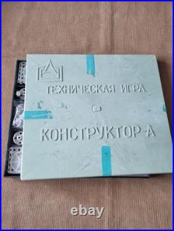 Vintage 1975 Soviet Metal Construction Set Constructor-A NOS Complete Boxed