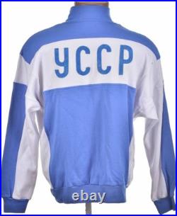 Vintage 1980s Ukraine Ussr Soviet Union Olympic Track Jacket Republics Ssr Men's