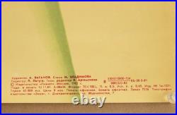 Vintage 1982 Soviet Union USSR Propaganda Poster This Is Our Wealth 25 x 18.5