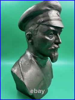 Vintage 1984 Toplov FELIX DZERZHINSKY Bronze Bust Statue Soviet Union USSR