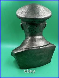Vintage 1984 Toplov FELIX DZERZHINSKY Bronze Bust Statue Soviet Union USSR