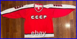 Vintage 1990s CCCP Soviet Union CCM Jersey RARE Canada Cup Large