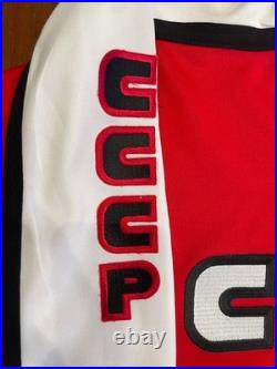 Vintage 1990s CCCP Soviet Union CCM Jersey RARE Canada Cup Large