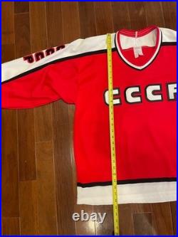 Vintage 1990s CCCP Soviet Union CCM Jersey RARE Canada Cup Large