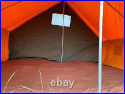 Vintage 3-Colors Canvas Camping Tent House USSR 4 Person 1991 NWT New RARE