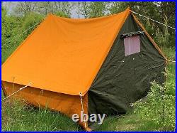Vintage 3-Colors Canvas Camping Tent House USSR 4 Person 1991 NWT New RARE