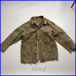 Vintage 70s 80s soviet union ussr distressed very worn workwear jacket
