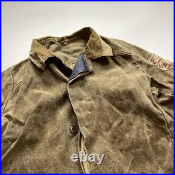 Vintage 70s 80s soviet union ussr distressed very worn workwear jacket