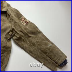 Vintage 70s 80s soviet union ussr distressed very worn workwear jacket