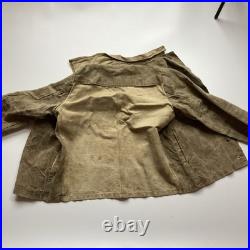 Vintage 70s 80s soviet union ussr distressed very worn workwear jacket