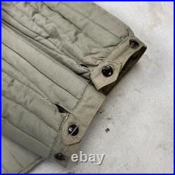 Vintage 70s USSR Soviet Union Telogreika Quilted Liner Jacket Men Small Military