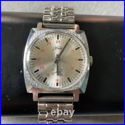 Vintage 70s ZiM USSR Soviet Union Made 15 Jewels Mechanical Hand Wind Wristwatch