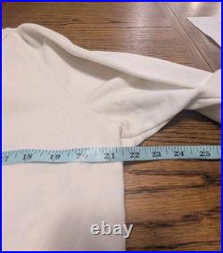 Vintage 80's CCCP Soviet Union Crew Neck White Hammer and Sythe size XL