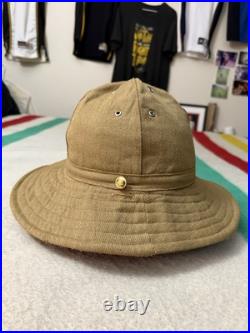 Vintage 80s 1986 USSR Soviet Union Russia Panama Bucket Hat Tashkent 62 Medium M