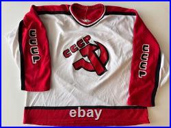 Vintage 80s CCCP Soviet Union Home CCM Jersey Size Men's XXL CLERKS