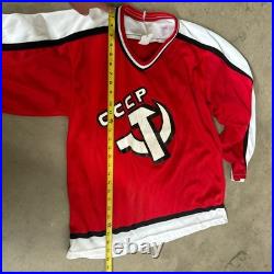 Vintage 80s CCCP Soviet Union Home CCM hockey Jersey Size Men's M CLERKS
