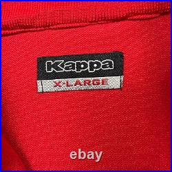 Vintage 90s Kappa Track Jacket Mens XL Red CCCP Soviet Union Full Zip Tracksuit