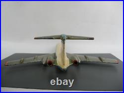 Vintage BIG model airplane plane TU 134 AEROFLOT metal Soviet Union Russia USSR
