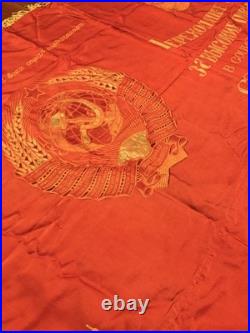 Vintage Big double-sided Flag soviet period Original