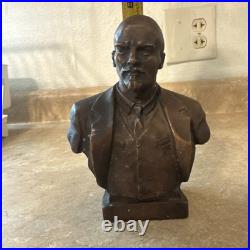 Vintage Bronze Bust VI Lenin USSR Soviet Union Statue Sculpture Sculpture Art