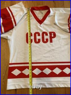 Vintage CCCP Hockey Jersey Russian Soviet Union #18 Sergei Fedorov Sz XXL