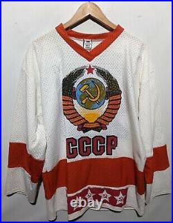 Vintage CCCP Soviet Union Russia Hockey Jersey 22x31