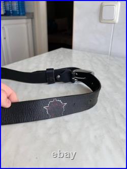 Vintage CCCP USSR ARMY Y2K Streetwear Leather Belt 70s/80s Soviet Union Glamour