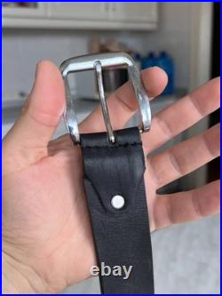 Vintage CCCP USSR ARMY Y2K Streetwear Leather Belt 70s/80s Soviet Union Glamour