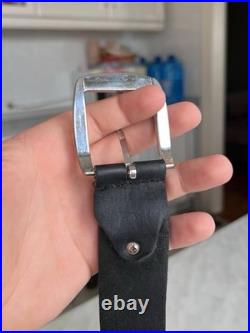 Vintage CCCP USSR ARMY Y2K Streetwear Leather Belt 70s/80s Soviet Union Glamour