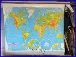 Vintage Classroom Word Map 1989 Cold War Era USSR